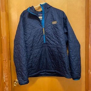 LL Bean pullover quilted jacket